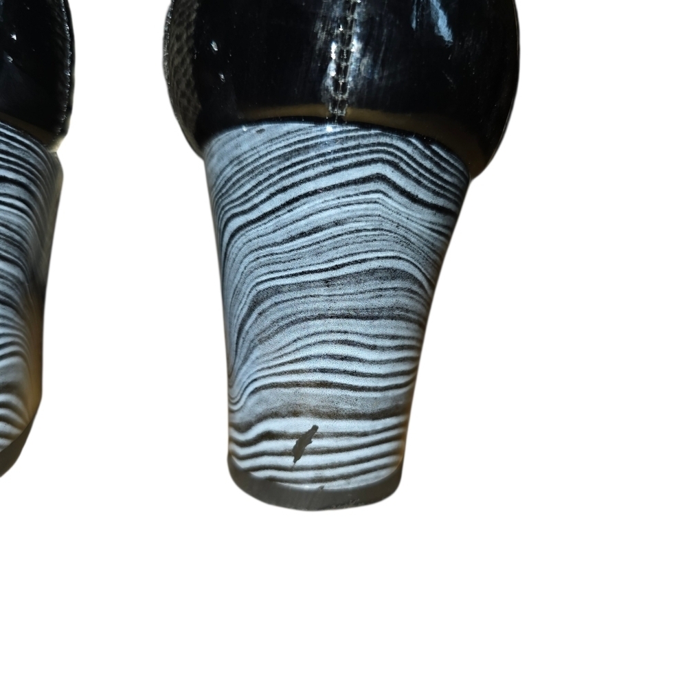 Dorking By Fluchos Rodin D8741 Mary Jane Pinup Heels Black/Anthracite Size 6.5 - Picture 7 of 13